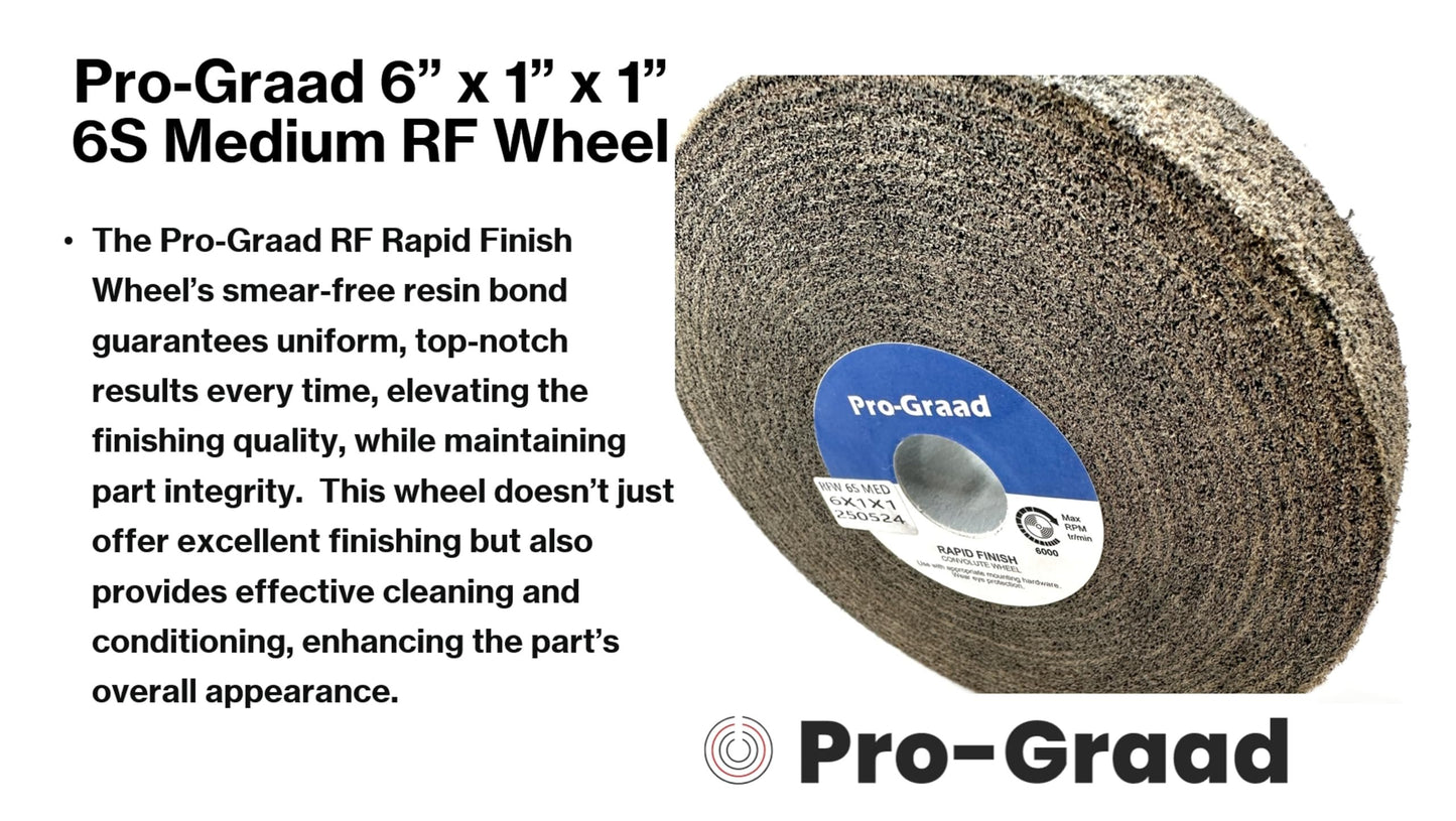 Pro-Graad Series 1000 RF Long Life Convolute Deburring, Finishing & Polishing Wheel