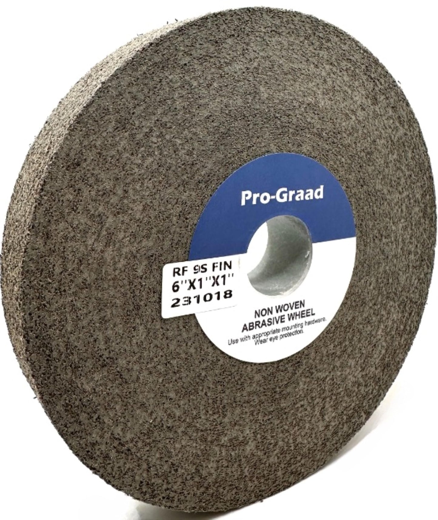 Pro-Graad 1 Pack 6” x 1” x 1” 9S Fine Series 1000 RF Long Life Convolute Deburring, Finishing & Polishing Wheel, Includes Arbor Adapter for use on 3/4 5/8 1/2 inch Shaft Sizes, Pack of 1