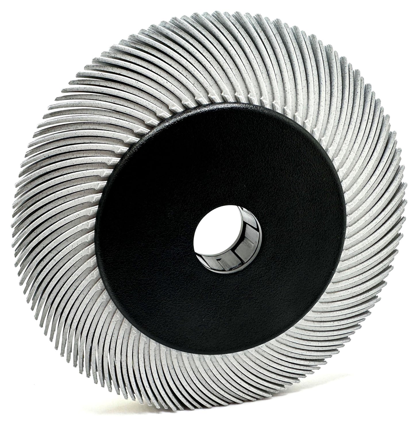 Pro-Graad Radial Bristle Brush, 6 in x 1/2 in x 1 in, 120 Grit (White) Type C Curved Bristles, 33212, 1 Pack