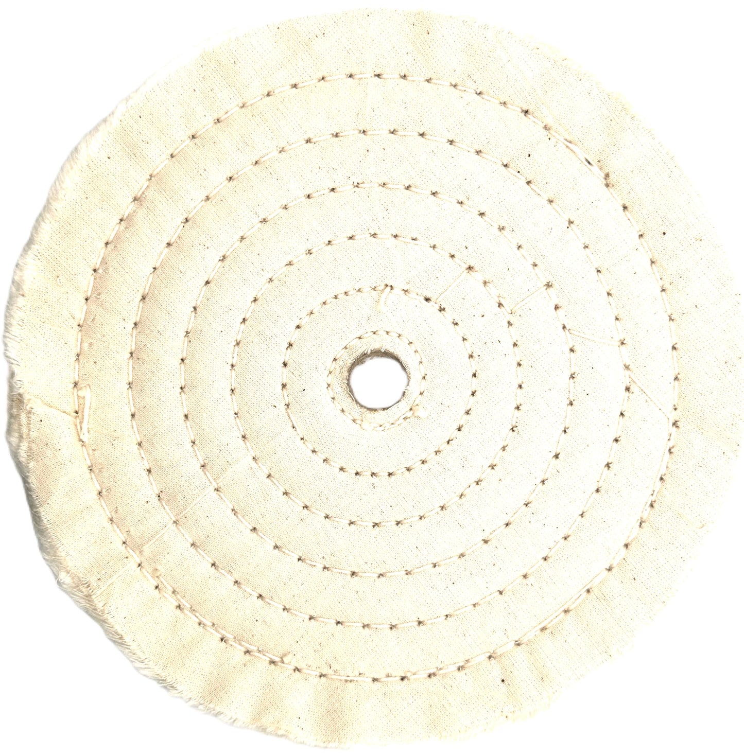 Pro-Graad 2 Pack 8” x 5/8” Arbor x 40 Ply Buffing Polishing Wheel - White Fine Muslin Cotton | Designed for Bench Motor Grinder or Buffer | Pack of 2