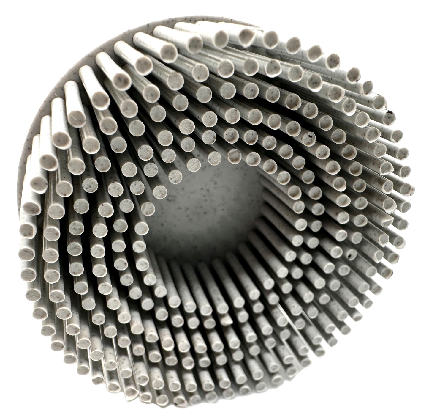 Pro-Graad 2 Pack 2" 120 Grit White R-Type Bristle Disc | Ceramic-Aluminum Oxide Abrasive Bristle Disc with Quick Change Roll Lock | Pack of 2 | White