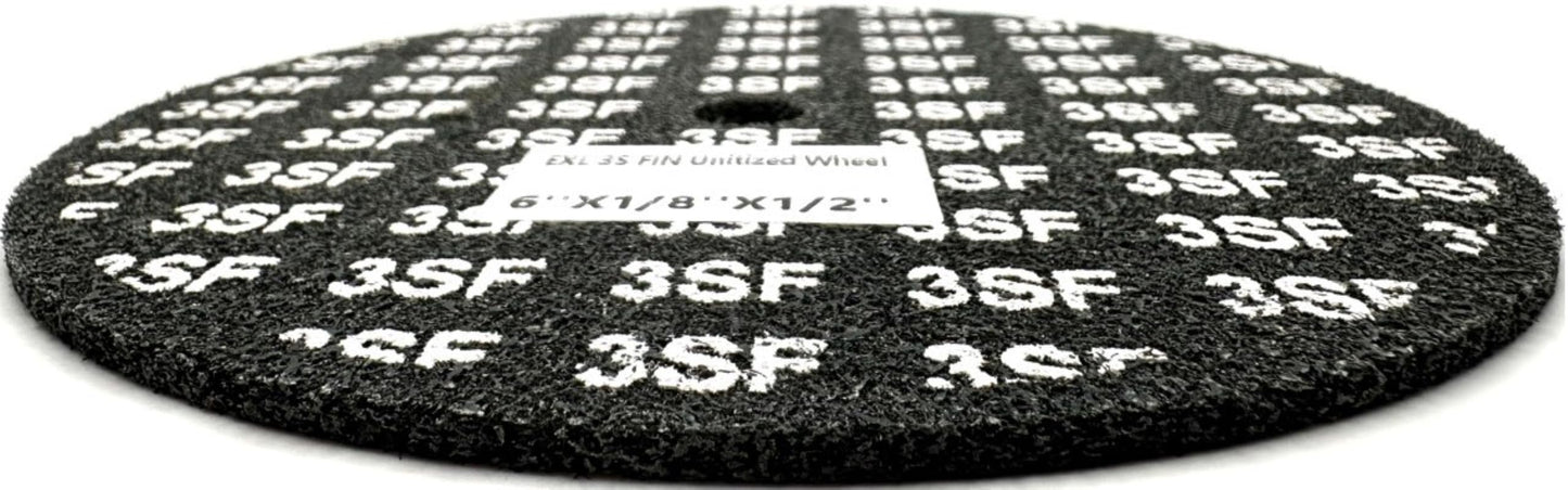 Pro-Graad EXL Unitized Wheel, Silicon Carbide, 6" Diameter x 1/8" Wide x 1/2" Arbor, 3S Fine | 27997 | (Pack of 1)