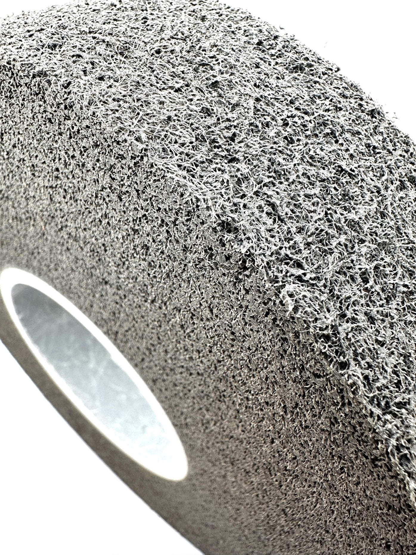 Pro-Graad Multi-Finishing Wheel – 8” x 2” x 3” 2S Medium Grit Silicon Carbide - Stainless Steel Finishing Convolute Wheel – for #4 Finish - 1 Pack