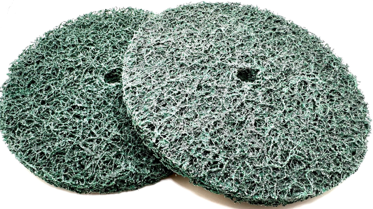 Pro-Graad 2 Pack 6” x 1/2” x 1/2" Clean & Strip XT Pro Extra Cut Disc, Extra Coarse Aluminum Oxide, Remove Heavy Rust Paint Coating Corrosion, Green, 21664