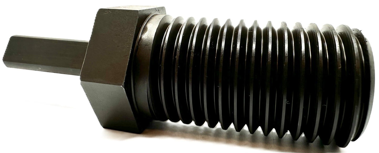 Pro-Graad Shaft Adapter for Core Drill Hole Saw, 1/2” Triangle Hex Shank to 1-1/4"-7 Male Threads, for Use with 1-1/4”-7 Threaded Diamond Hole Saw & Diamond Core Drill Bits
