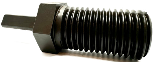 Pro-Graad Shaft Adapter for Core Drill Hole Saw, 1/2” Triangle Hex Shank to 1-1/4"-7 Male Threads, for Use with 1-1/4”-7 Threaded Diamond Hole Saw & Diamond Core Drill Bits