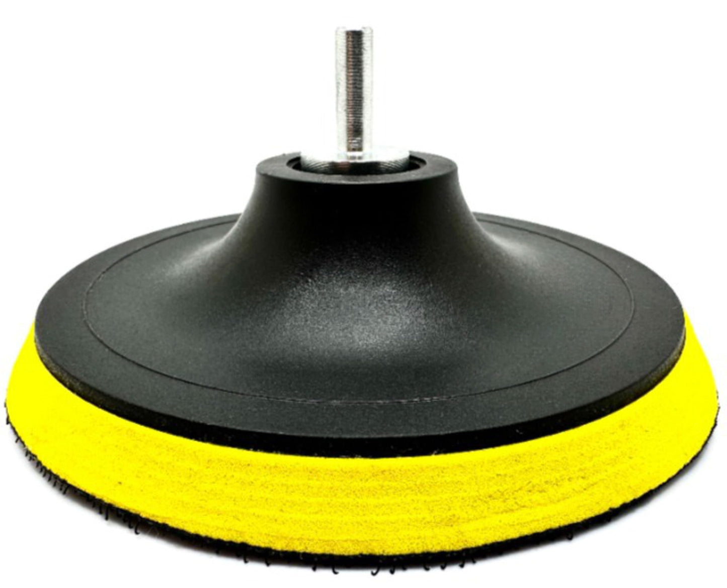 Pro-Graad 6" Hook and Loop Backing Plate for Soft Wool Polishing Buffering Pads, Backer Pad with 5/8”-11 (5/8 inch TPI), 6 inch Backup Pads for use with Angle Grinder or Drill – with Drill Adapter