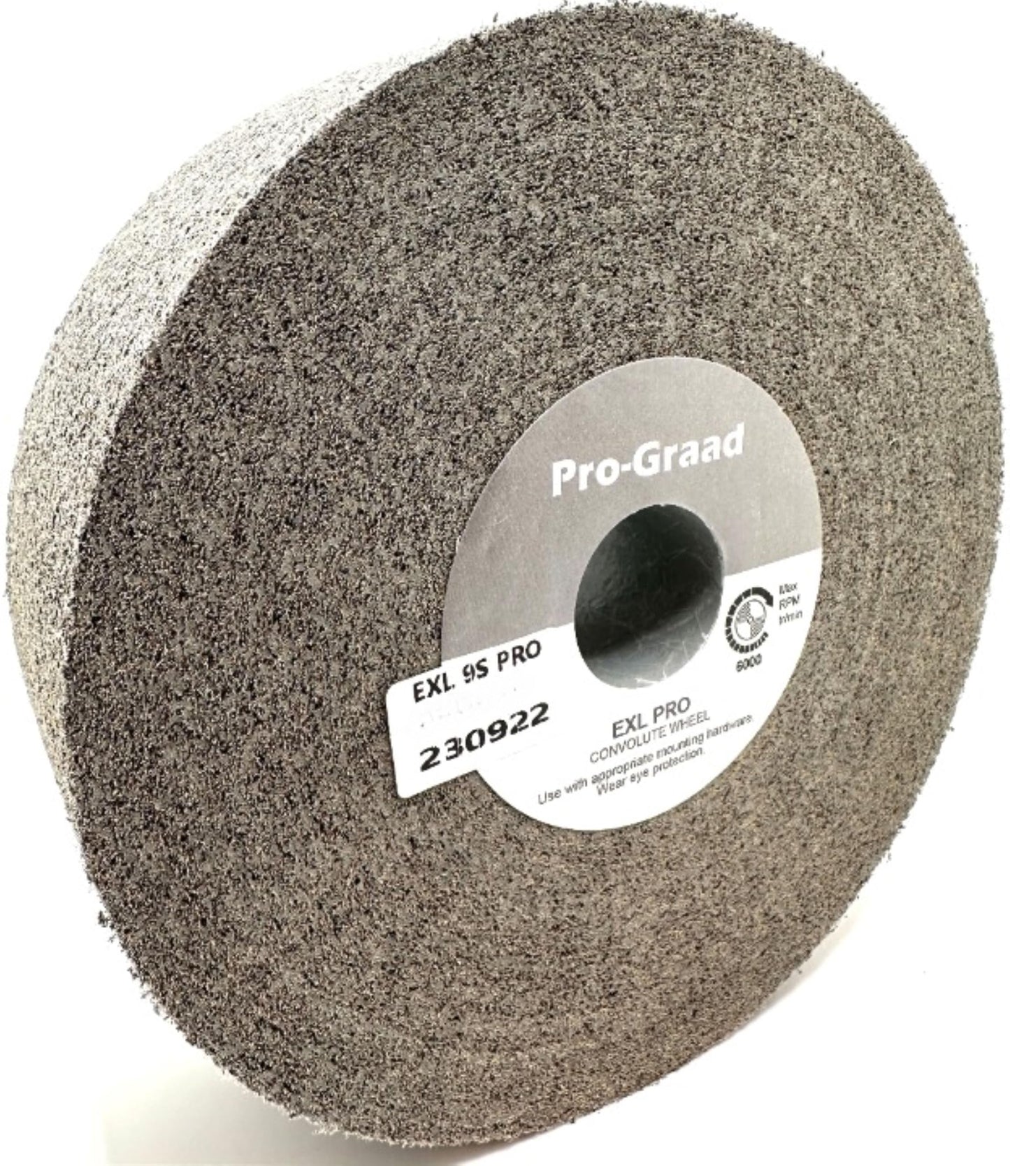 Pro-Graad EXL PRO Convolute Deburring Polishing Wheel - 6" x 1-1/2" x 1" 9S Fine Silicon Carbide - Professional Grade - Metal Deburring, Finishing and Polishing Wheel - (1 Pack)