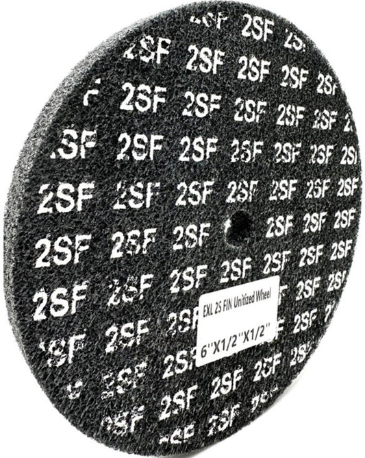Pro-Graad EXL Unitized Wheel, Silicon Carbide, 6" Diameter x 1/2" Wide x 1/2" Arbor, 2S Fine | 13719 | (Pack of 1)
