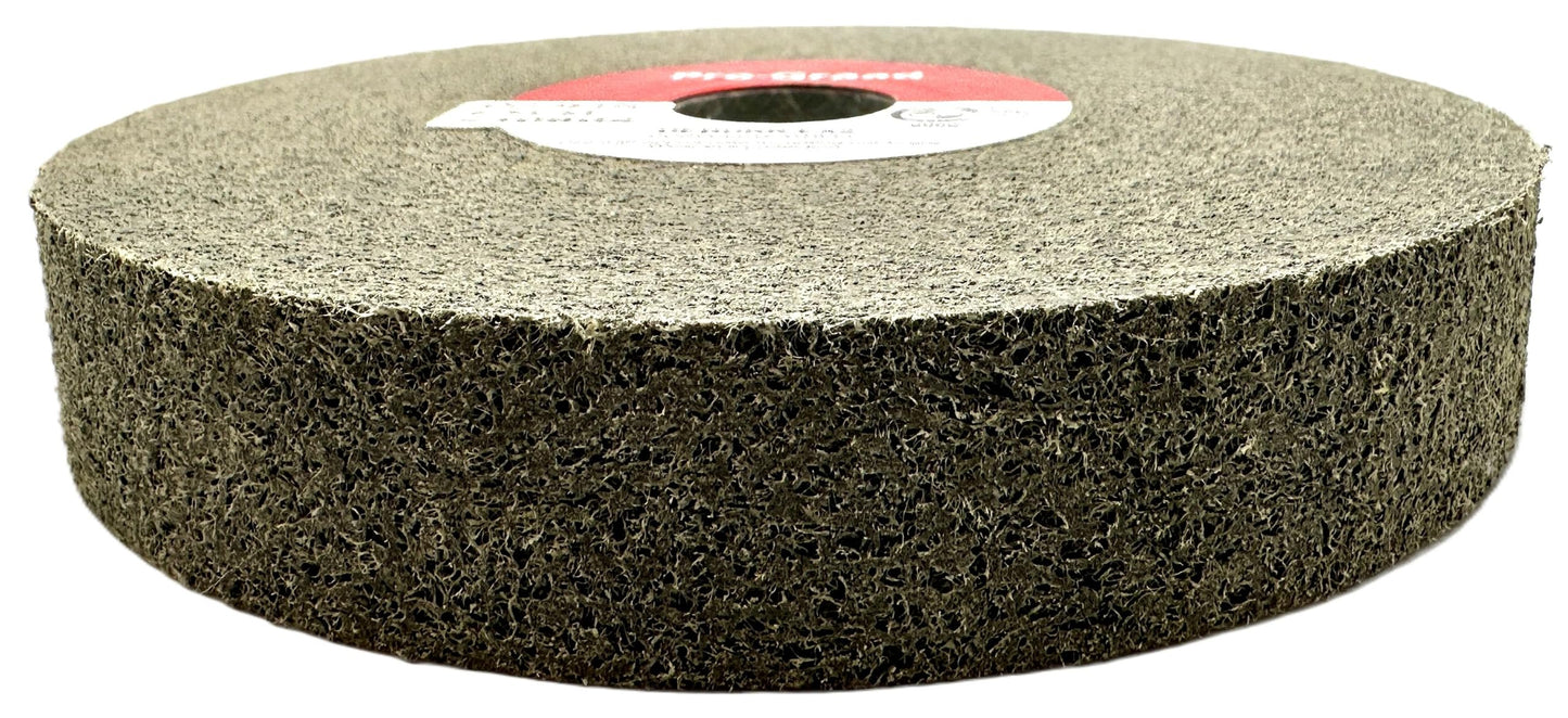 Pro-Graad EX2 Convolute Deburring Polishing Wheel - 6" x 1" x 1" 8S Fine Grit Silicon Carbide - Extra Durable - Metal Deburring, Finishing and Polishing Wheel - Convolute - 17218 - (1 Pack)