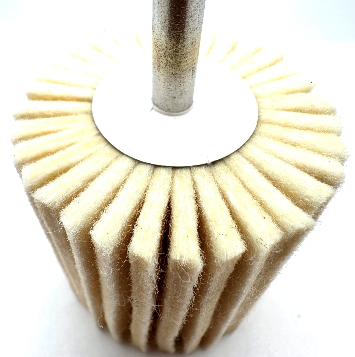 Pro-Graad 5 Pack 2" X 2" Felt Flap Wheel with 1/4" Shank Mounted, Perfect for Surface Finishing, Polishing, Buffing Plastics, Stone, Glass, Steel, Stainless, Aluminum and more, Pack of 5