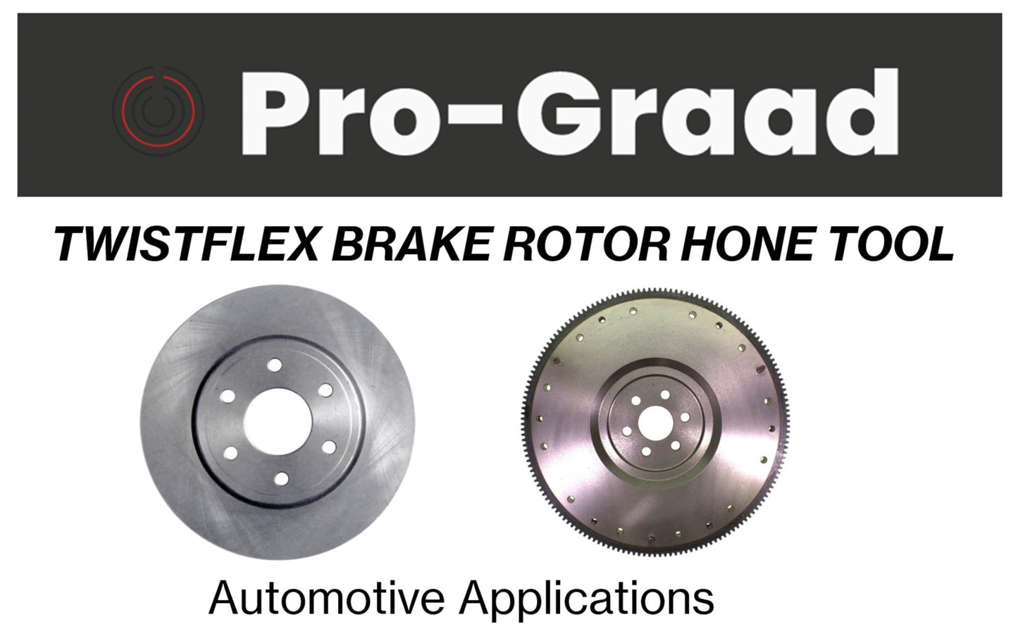 Pro-Graad TwistFlex 2-1/2” 240 Grit Brake Rotor Hone, Flexible Ball Stones, 2.5” Medium Premium Zirconia 240 Grit, for cross-hatch finishing Brake Rotors, Flywheels & Clutch Plates, Pack of 1