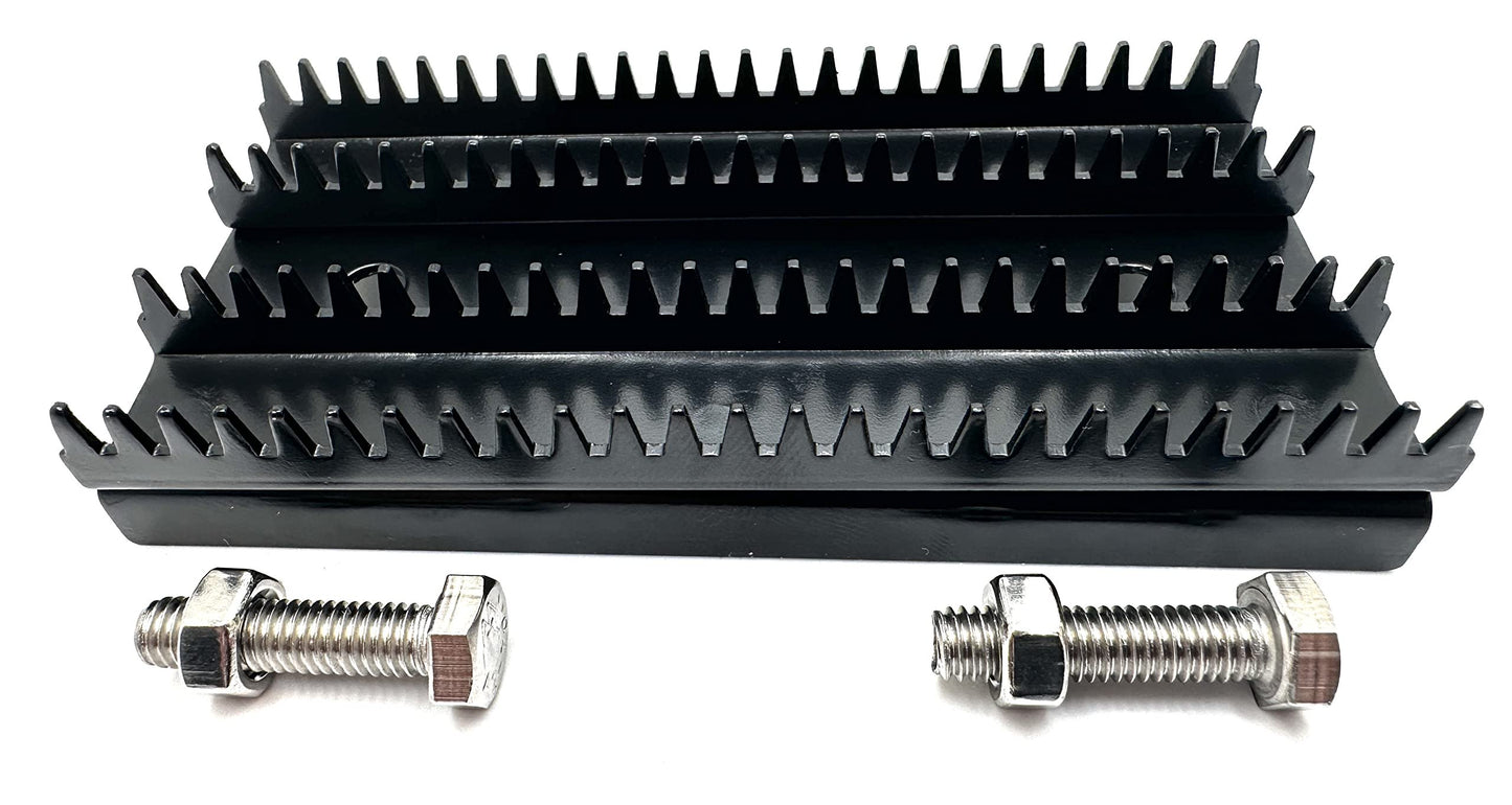Pro-Graad 6 Pack Buff Rake Metal Plate Replacement,Buffing Wheel Rake Teeth Head with 12 Set Screws, Buff Rake Tool, Dress and Clean Buffing Wheel Surface for Compound and Residue Cleaning, Pack of 6