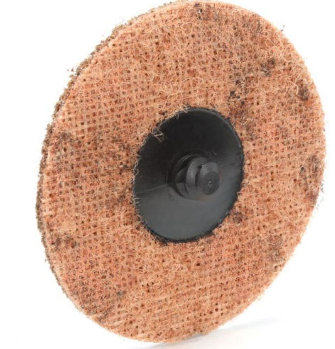 Pro-Graad 2" Quick Change Non-Woven Nylon Surface Conditioning Discs for Deburring Sanding Blending Polishing Paint Removal with Male R-Type Backing, Use with Die Grinder - Brown- (Coarse) - (25 Pack)