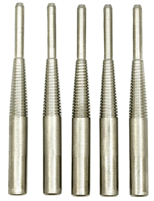 Pro-Graad M-9X5 M-9 Standard Tapered Type Mandrels for Cartridge Rolls, 2-3/4” Overall Length, 1/4" x1” Shank x 1/8”x1” Pilot (Pack of 5)