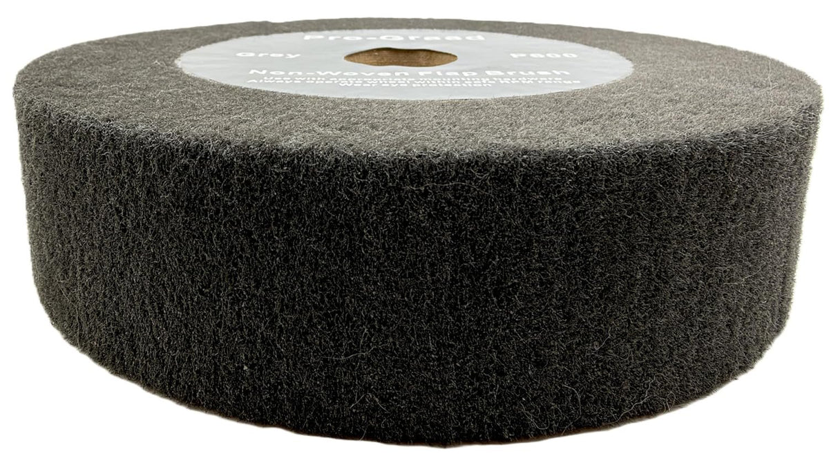 Pro-Graad Flap Brush Finishing Wheel 8" x 2", Gray P600 Grit, 1 Pack