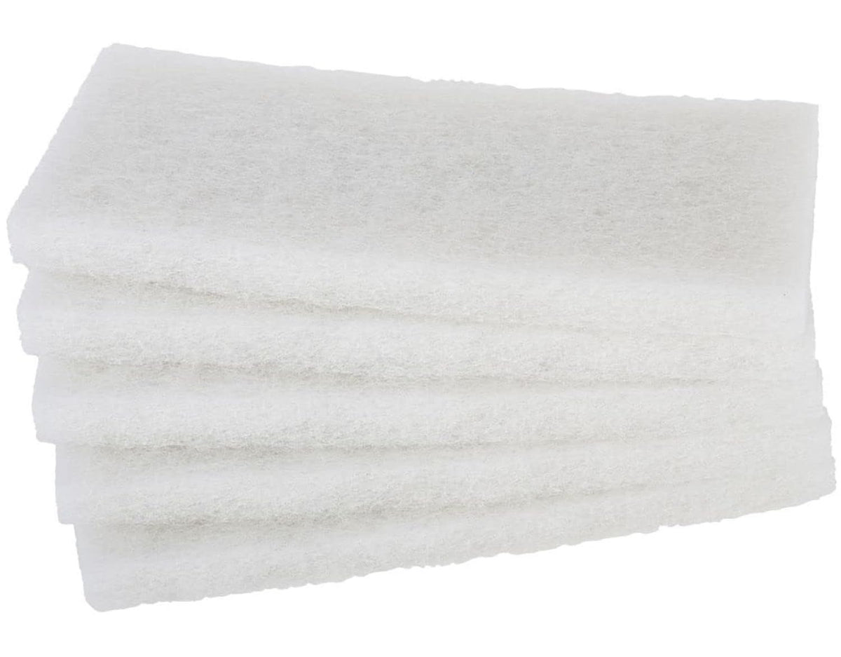 Pro-Graad White Scouring Pads 10" x 4.5", XL, 5 Pack