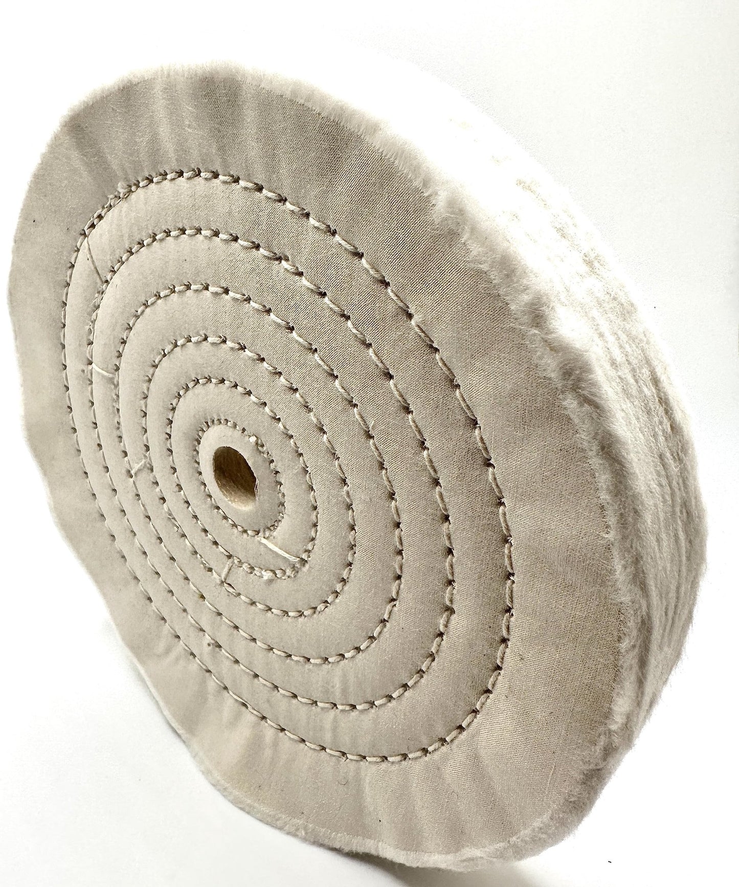Pro-Graad 1 Pack Buffing Wheels for Bench Grinder or Buffer - 6 Inch Extra Thick Buffing Wheel Fine Cotton Sewn with 1/2” Arbor Hole - 80 Ply 1” Thick Polishing Buffing Wheel, Pack of 1