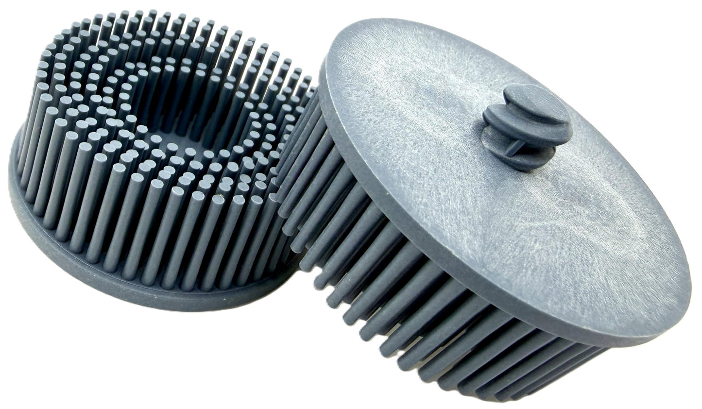 Pro-Graad 2" 400 Grit Blue R-Type Bristle Disc 10 Pack | Ceramic-Aluminum Oxide for Fine Blending, Smoothing & Semi-Polishing | Quick Change Roll Lock | Pack of 10