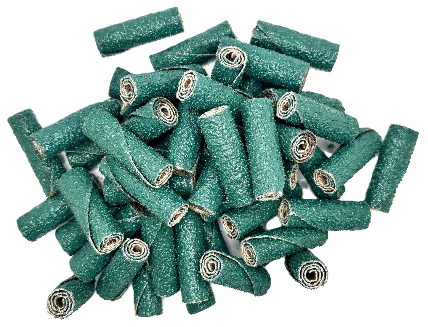 Pro-Graad 1/2” Diameter x 1-1/2” Length x 1/8” Pilot Hole 36 Grit Zirconia Straight/Untapered Cartridge Roll, 50 Pack, Includes 1x CR-9 Mandrel