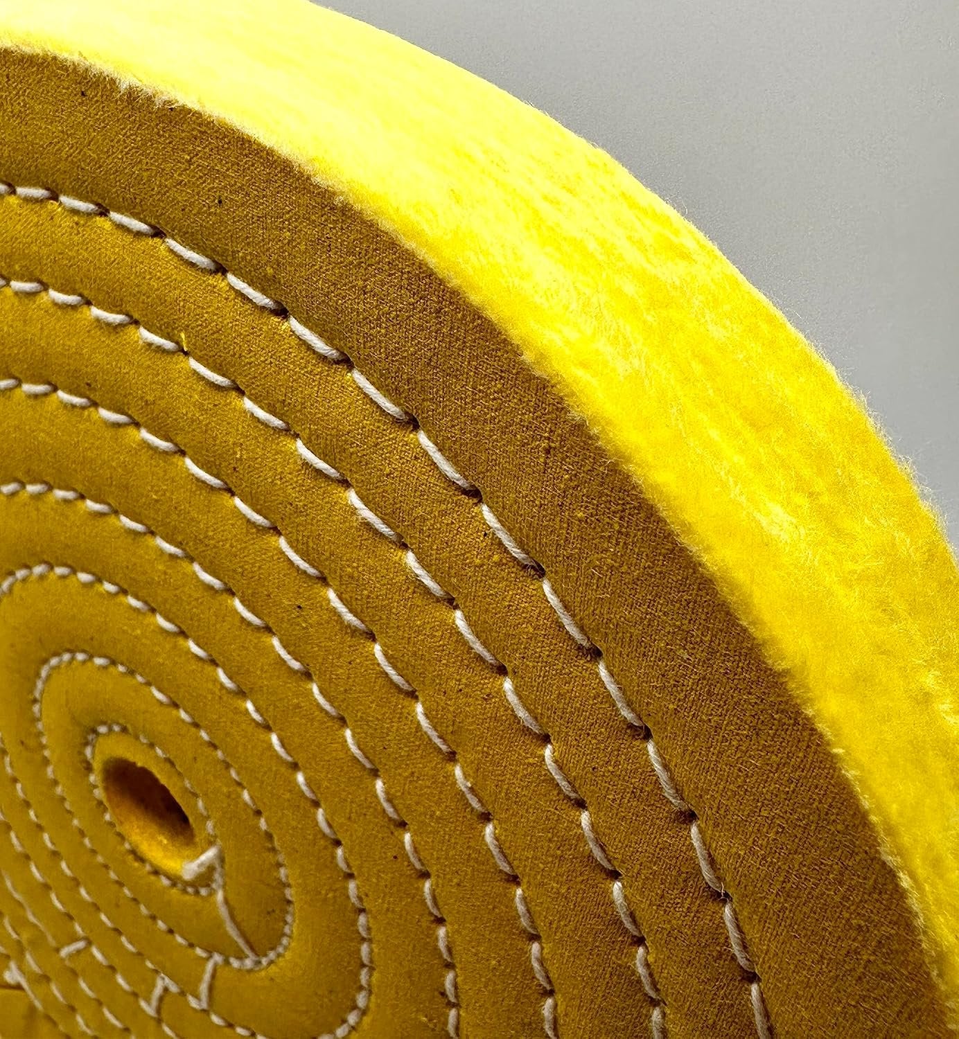 Pro-Graad 1 Pack Extra Thick Buffing Polishing Wheel 8 inch Yellow Treated Cotton Medium, 70 Ply – 1” Thick with 5/8 inch Arbor Hole for Bench Grinder – Ideal for Middle Step Buffing – Pack of 1