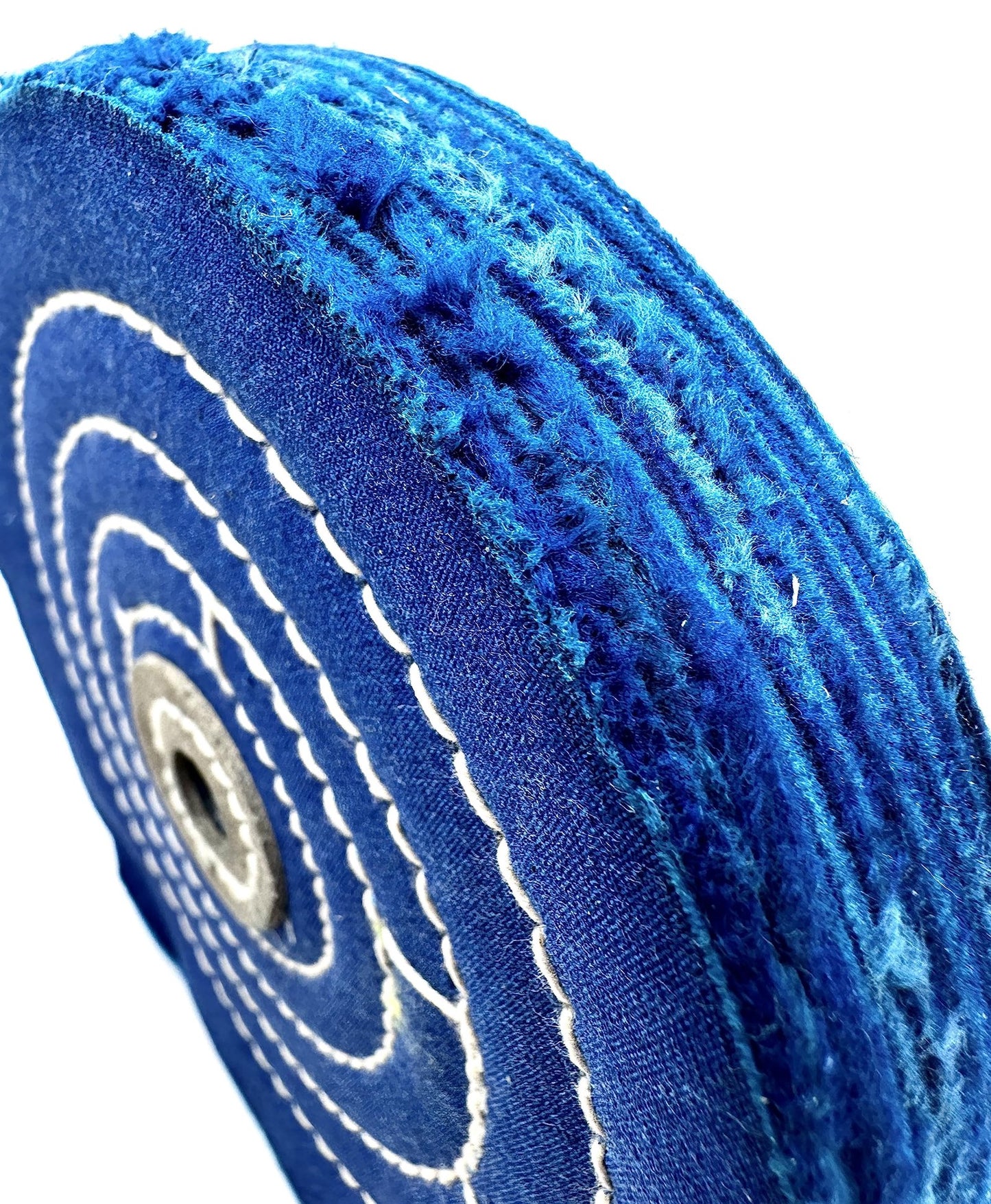 Pro-Graad 1 Pack Extra Thick Buffing Polishing Wheel 6 inch Blue Treated Cotton Medium, 70 Ply – 1” Thick with 1/2 inch Arbor Hole for Bench Grinder – Ideal for Middle Step Buffing – Pack of 1