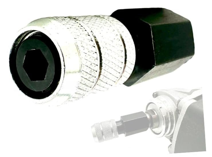 Pro-Graad 1/4” Hex Shank Converter, Quick Change Bit Holder for 5/8-11 Angle Grinders, Upgrade Accessory, Adapter for Mushroom Log Inoculation Hex Drill Bits, Pack of 1