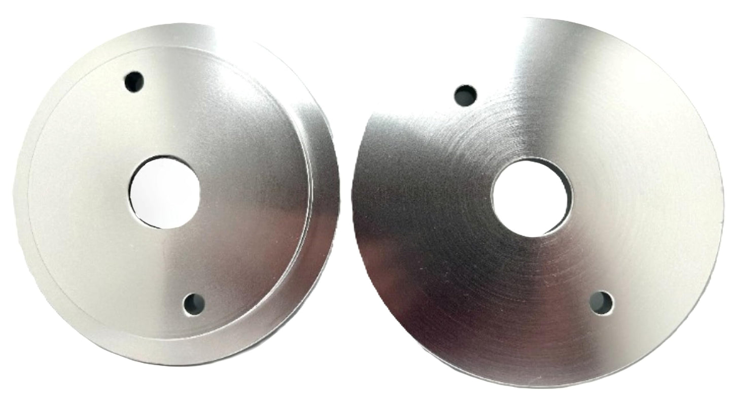 Pro-Graad 356 8” x 1-1/4” Convolute Deburring Wheel Aluminum Reducer Flanges for Wheels with 8” Hole, Reduce Arbor to 1-1/4”, Compatible for use with Pro-Graad & 3M Scotch Brite Wheels, 03907, 1 Pair