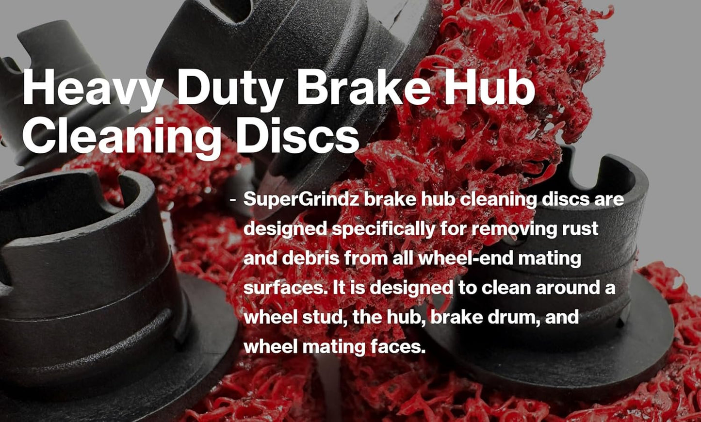 SuperGrindz 6 Pack 2” Heavy Duty Brake Hub Cleaning Discs, Brake Drum, Rotor, Around Studs Rust Removal, Replacement Pads Compatible with Pro-Graad, Counteract, Hub Buddy & 3M Hub Cleaning Holders