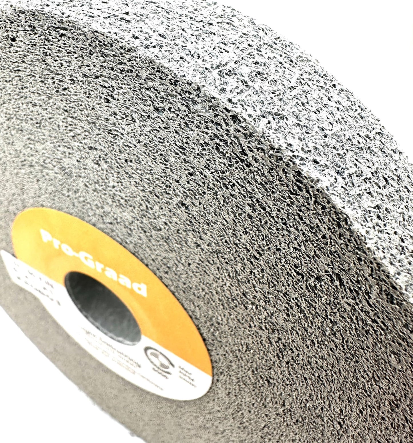 Pro-Graad Light Deburring Wheel - 6" x 1" x 1" 6S Fine Grit - Silicon Carbide – Light Deburring, Finishing and Polishing Wheel – 01660 - Convolute - (1 Pack)