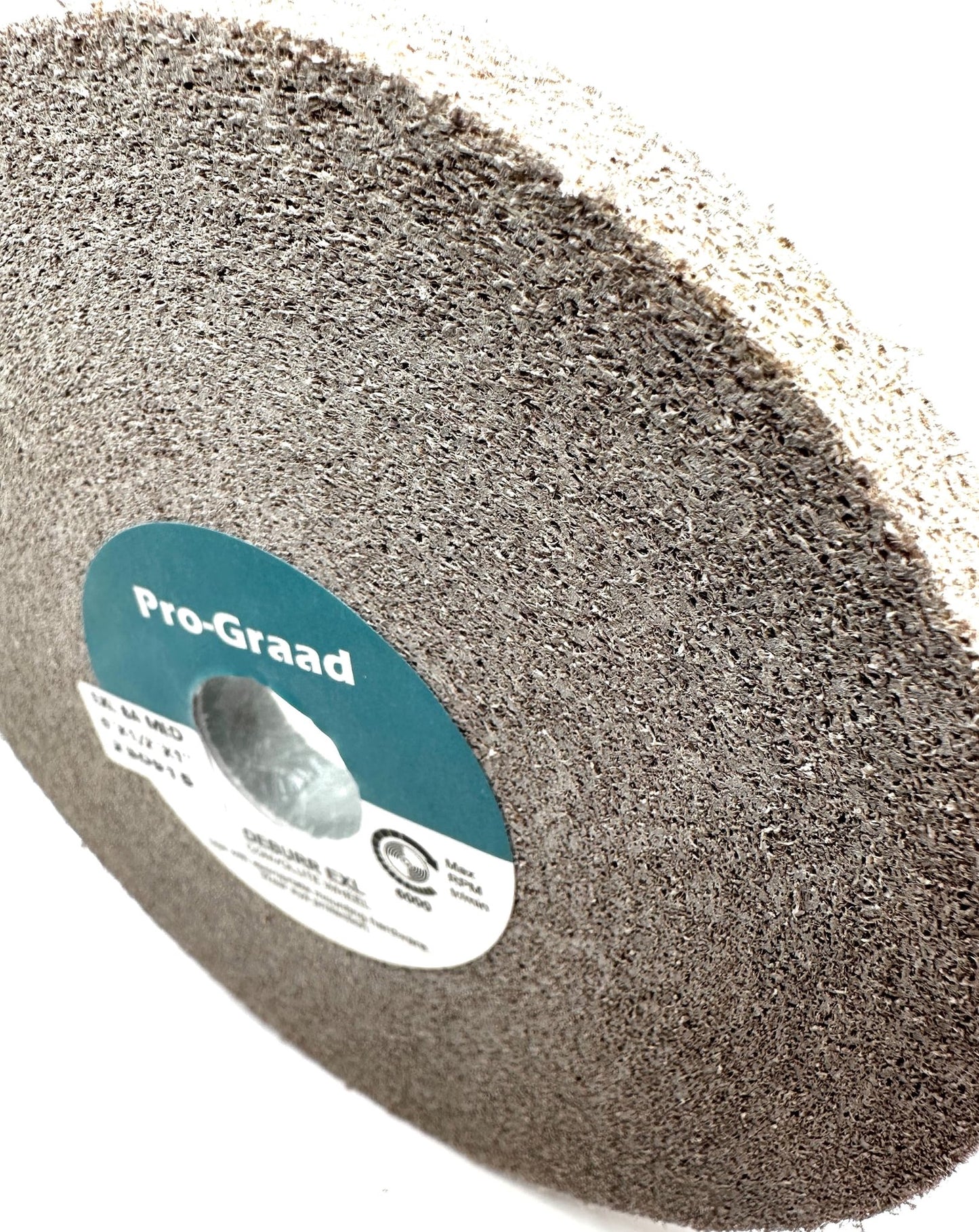 Pro-Graad EXL Deburring Wheel - 6" x 1/2" x 1" 8A Medium Grit - Aluminum Oxide - Metal Deburring, Finishing and Polishing Wheel - Convolute - (1 Pack)