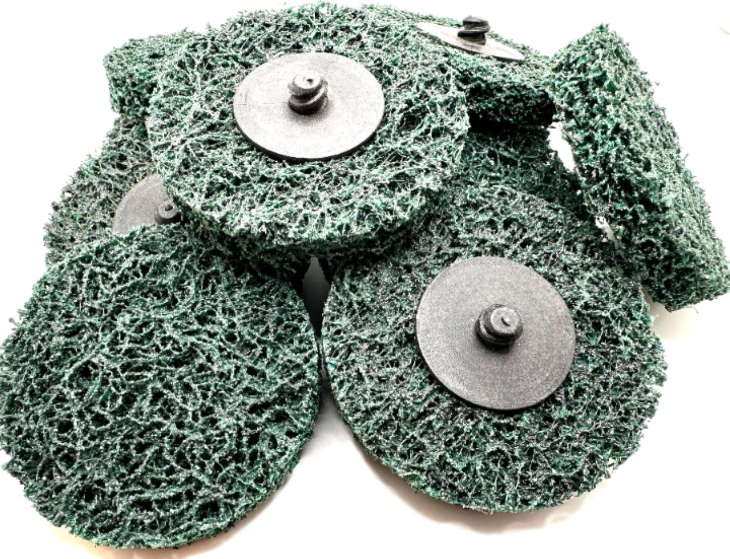 Pro-Graad 10 Pack 3" XT PRO Extra Cut Clean & Strip Disc, Roll Lock Quick Change, Green Professional Grade, Extra Coarse, Remove Heavy Rust Paint Corrosion, 21545