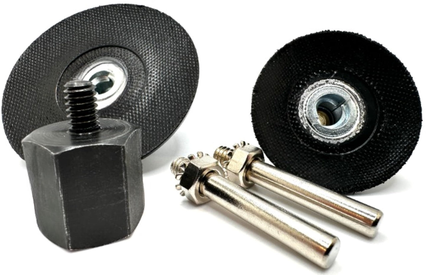 Pro-Graad 5 Piece 5/8-11 Angle Grinder Adapter Kit, with 2” & 3” Roll Lock Type R Quick Change Disc Pad Holder, 5 Pcs Adapter Kit for Angle Grinders with 5/8”-11 Thread