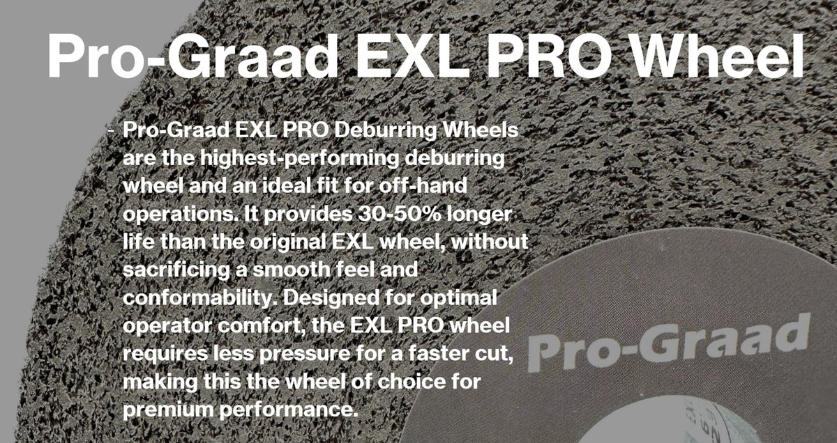 Pro-Graad 10S Fine EXL PRO Convolute Deburring Wheel - Metal Deburring, Finishing and Polishing Wheel