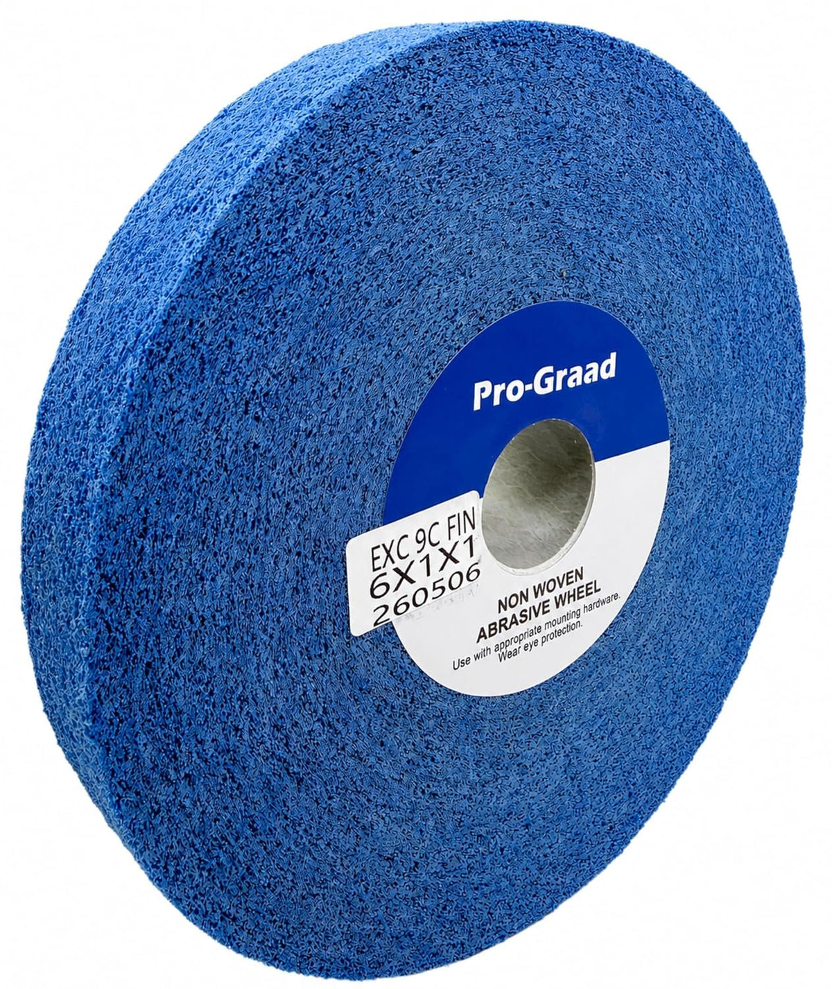 Pro-Graad EXC 6" x 1" x 1" 9C Fine Ceramic Deburring Finishing Wheel, 11248