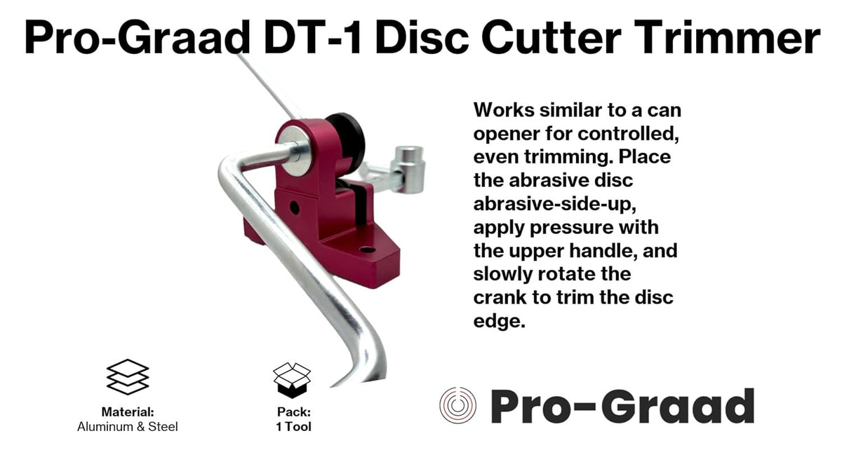 Pro-Graad DT-1 Abrasive Disc Trimmer Extends Resin Fiber Disc Life 2X-3X