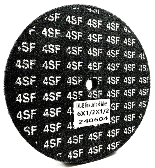 Pro-Graad EXL Unitized Wheel, Silicon Carbide, 6" Diameter x 1/2" Wide x 1/2" Arbor, 4S Fine | 15849 | (Pack of 1)