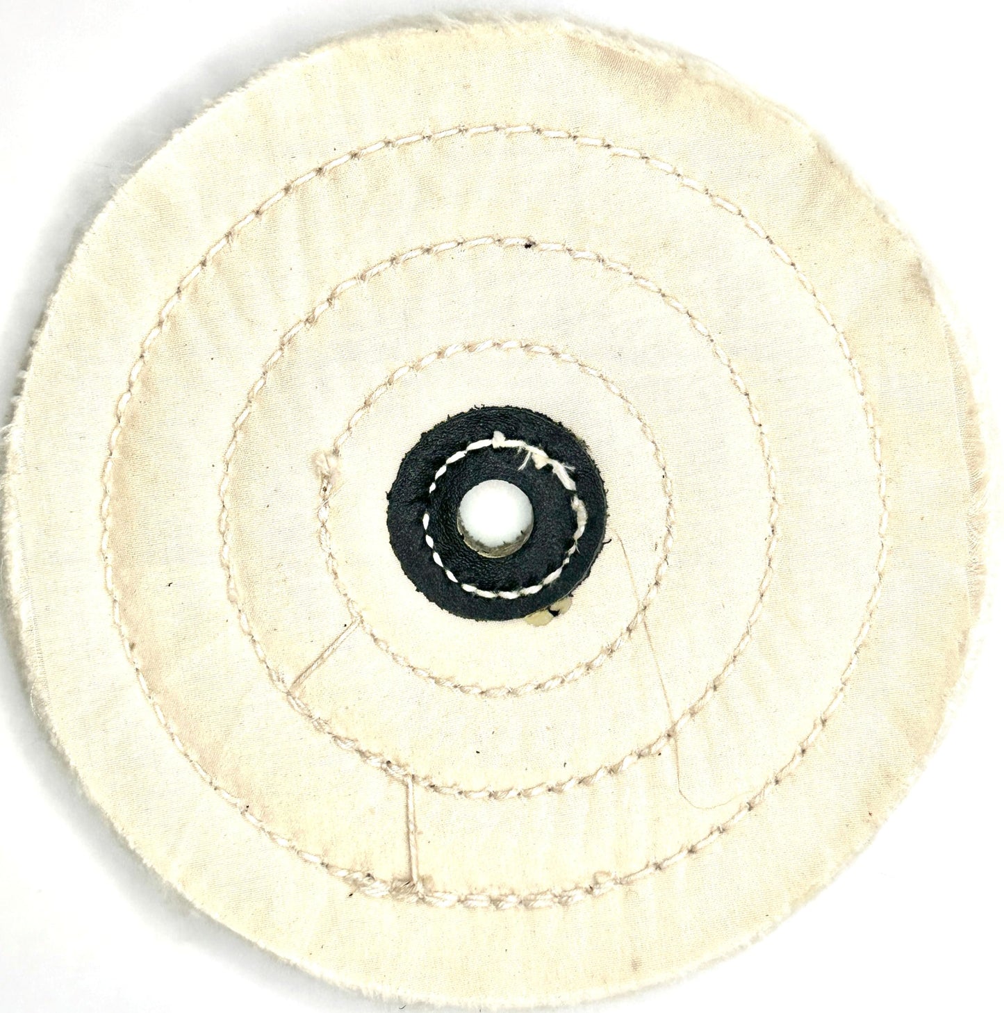 Pro-Graad 2 Pack 6” BBC Buffing Wheel, 60 Ply, Bleached Balloon Cloth 133x72 Thread Count, 1/2” Arbor Hole for Bench Motor, Silky & Ultra Smooth Buffing & Polishing Wheel for Final Finish with Rouge