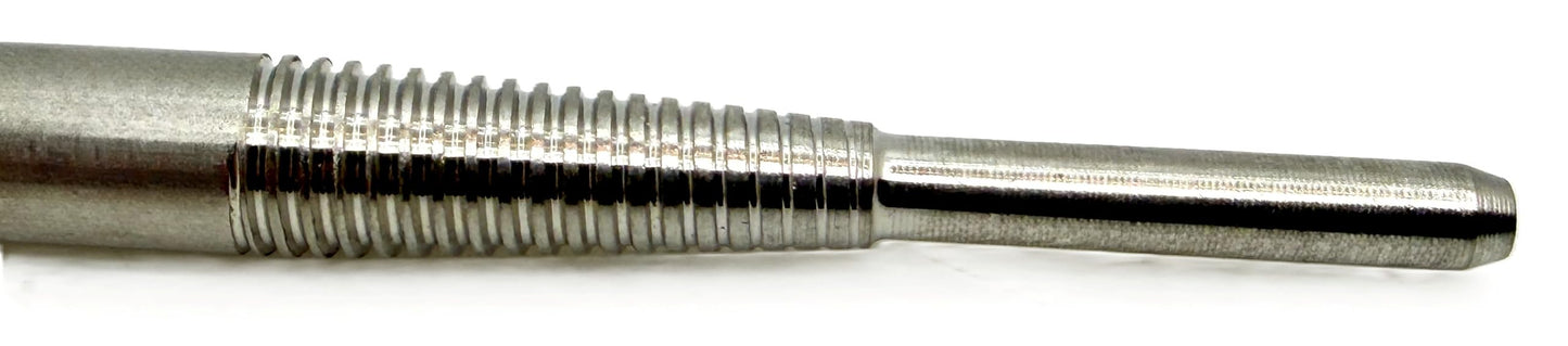 Pro-Graad M-9X5 M-9 Standard Tapered Type Mandrels for Cartridge Rolls, 2-3/4” Overall Length, 1/4" x1” Shank x 1/8”x1” Pilot (Pack of 5)