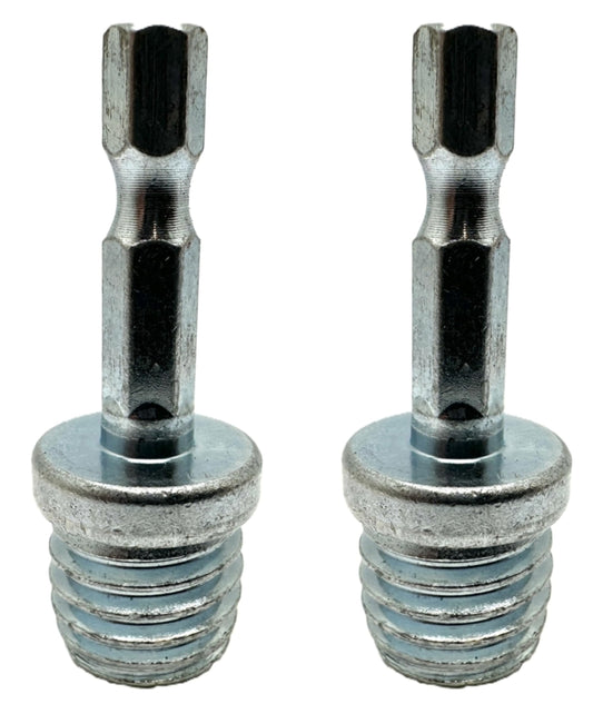 Pro-Graad DA4 2 Pack 5/8"-11 to 1/4" Hex Shank Drill Adapter - Converts Polisher Pad Backing Plates or Core Drill Bit with 5/8-11 Thread to 1/4" Hex Shaft for Use with Drills and Drill Press (2 Pack)