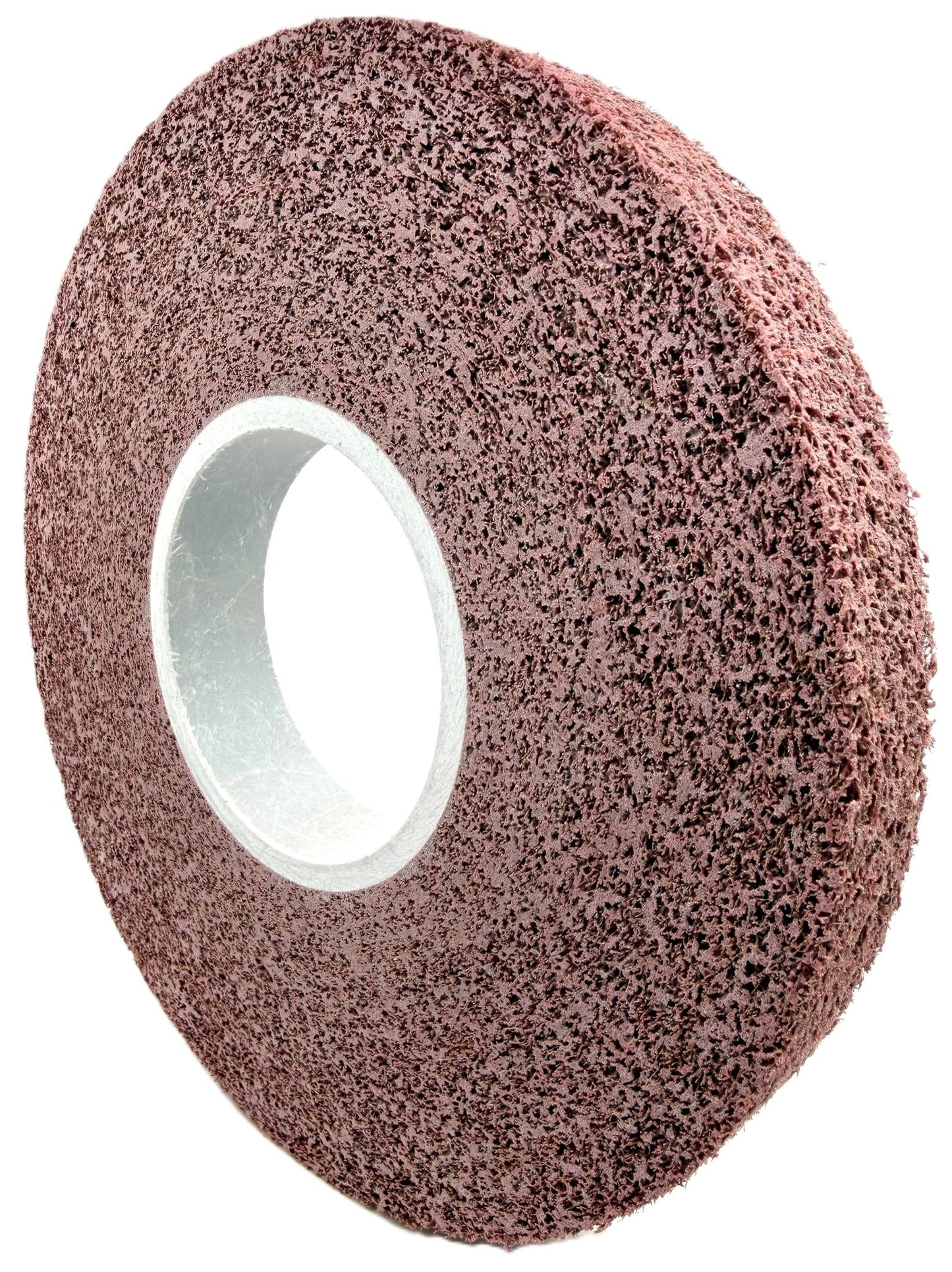 Pro-Graad Metal Finishing Wheel – 8” x 1” x 3” 5A Medium – Aluminum Oxide – Maroon Metal Finish Convolute Wheel – for #3 & #4 Brush, Satin and Mill Finishes – 01871 - Pack of 1