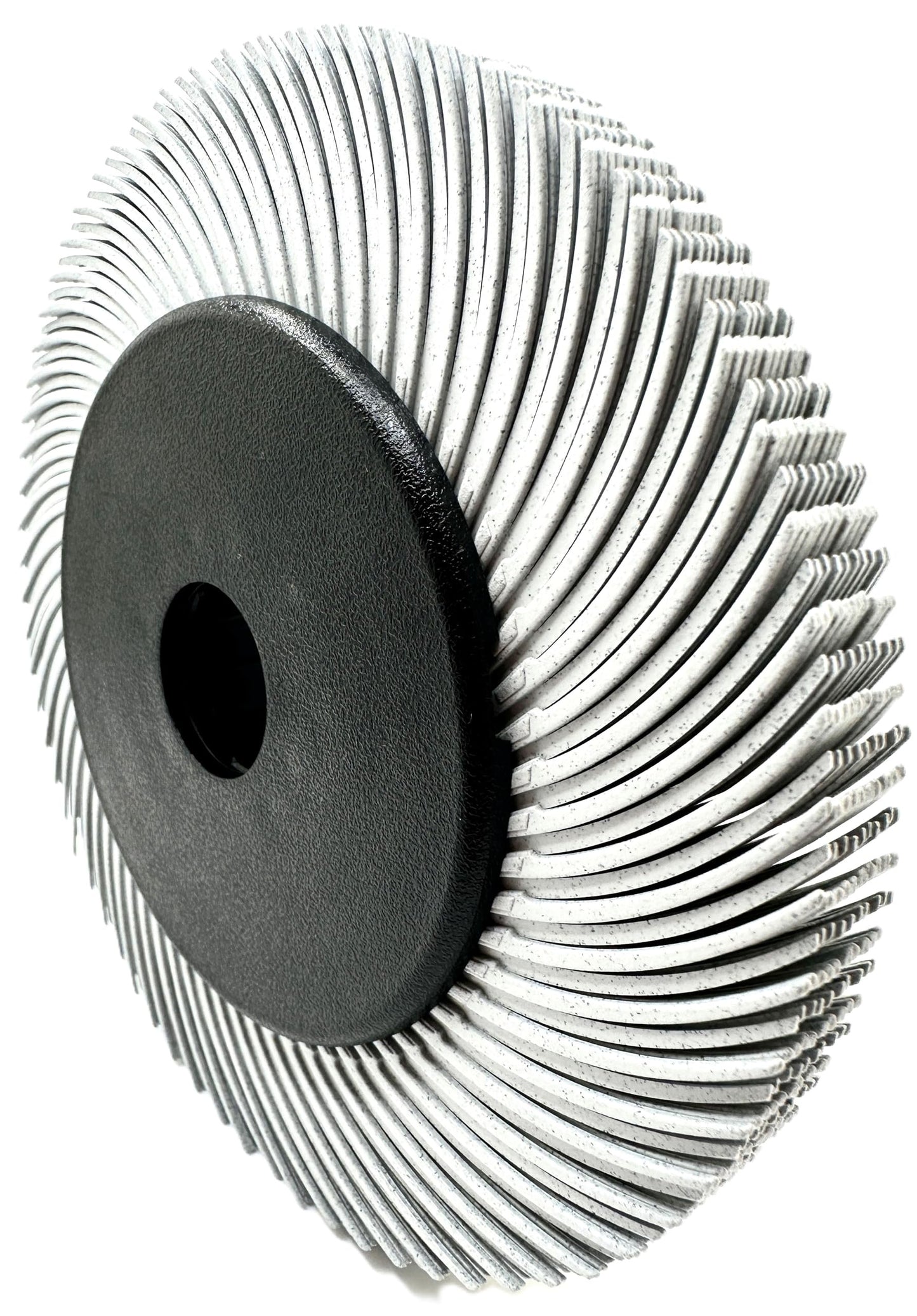 Pro-Graad Radial Bristle Brush, 6 in x 1/2 in x 1 in, 120 Grit (White) Type C Curved Bristles, 33212, 1 Pack