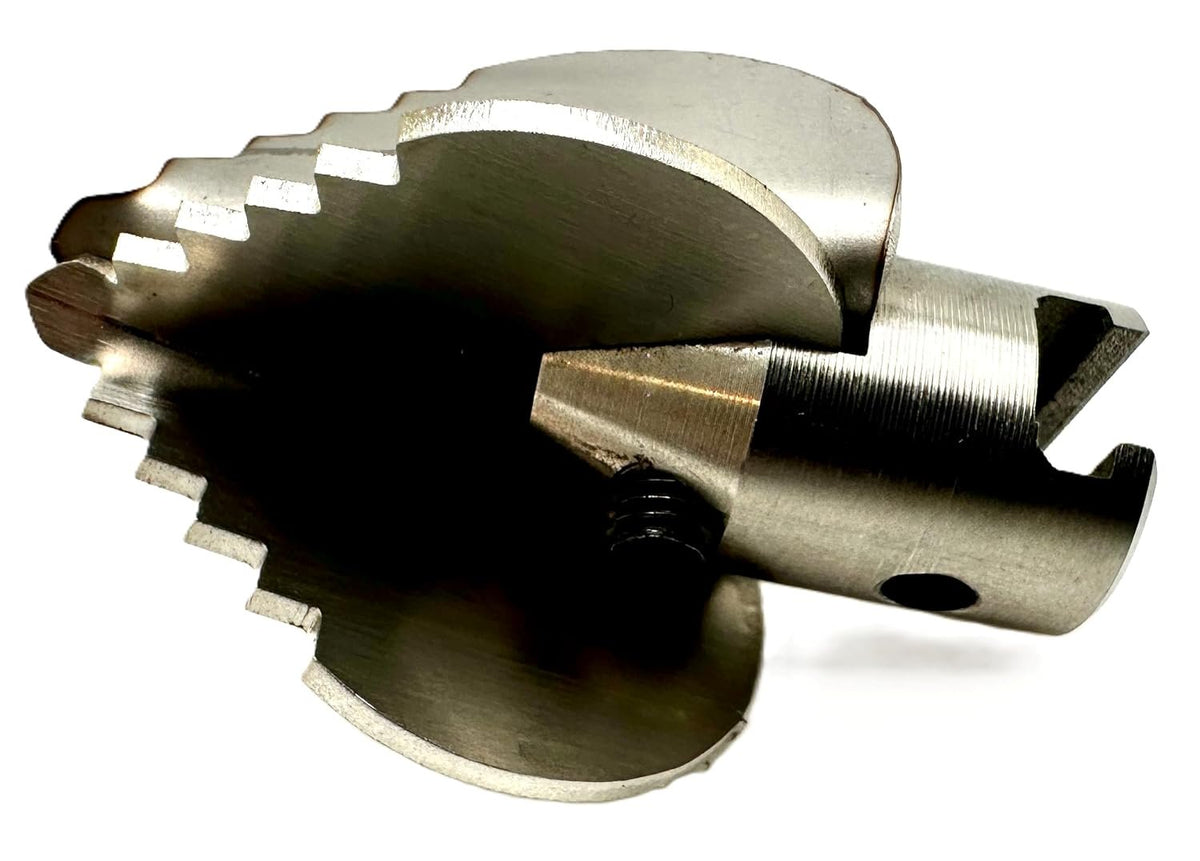 Pro-Graad 1-1/2” Spear Cutter Flow Fixer Drain Cleaner Plumbing Snake Head for 1-3/4” – 3” Pipes, Clears & Scrapes Walls, Compatible with K-400, C-4, C-6, C-7, C-8 & C-9, Commercial & Residential Use