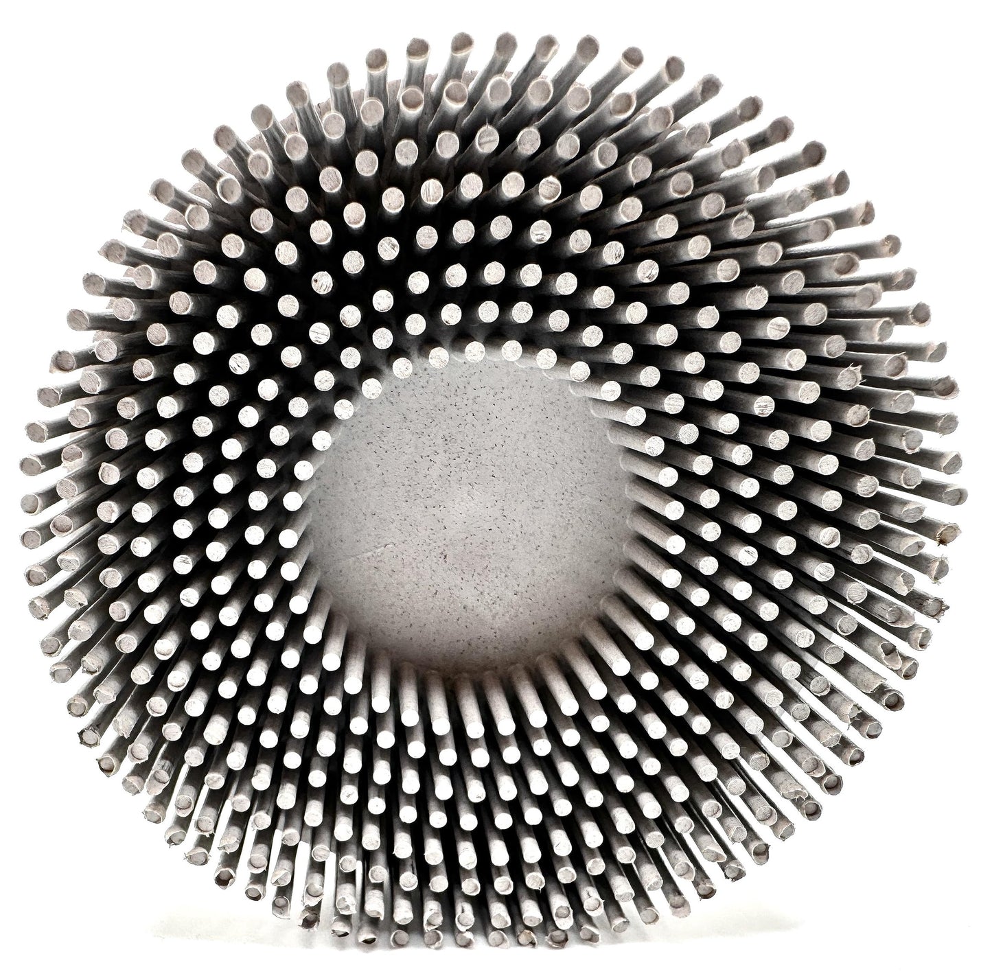 Pro-Graad 2 Pack 3" 120 Grit White R-Type Bristle Disc | Ceramic-Aluminum Oxide Abrasive Bristle Disc with Quick Change Roll Lock | White | Pack of 2
