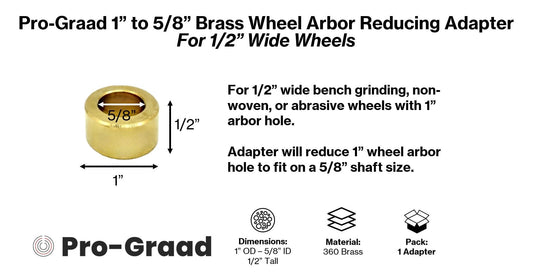 Pro-Graad Brass Wheel Center Reducing Adapter