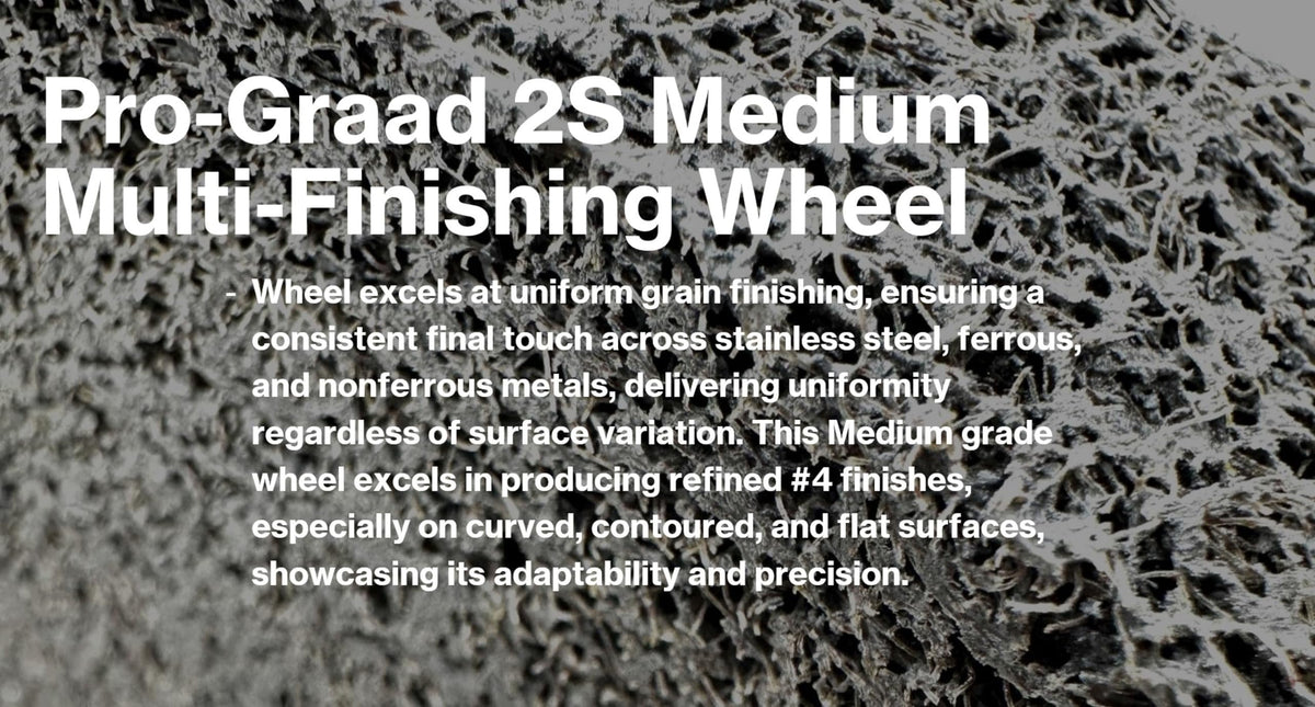 Pro-Graad Multi-Finishing Wheel 6" x 2" x 1", 2S Medium, 13177