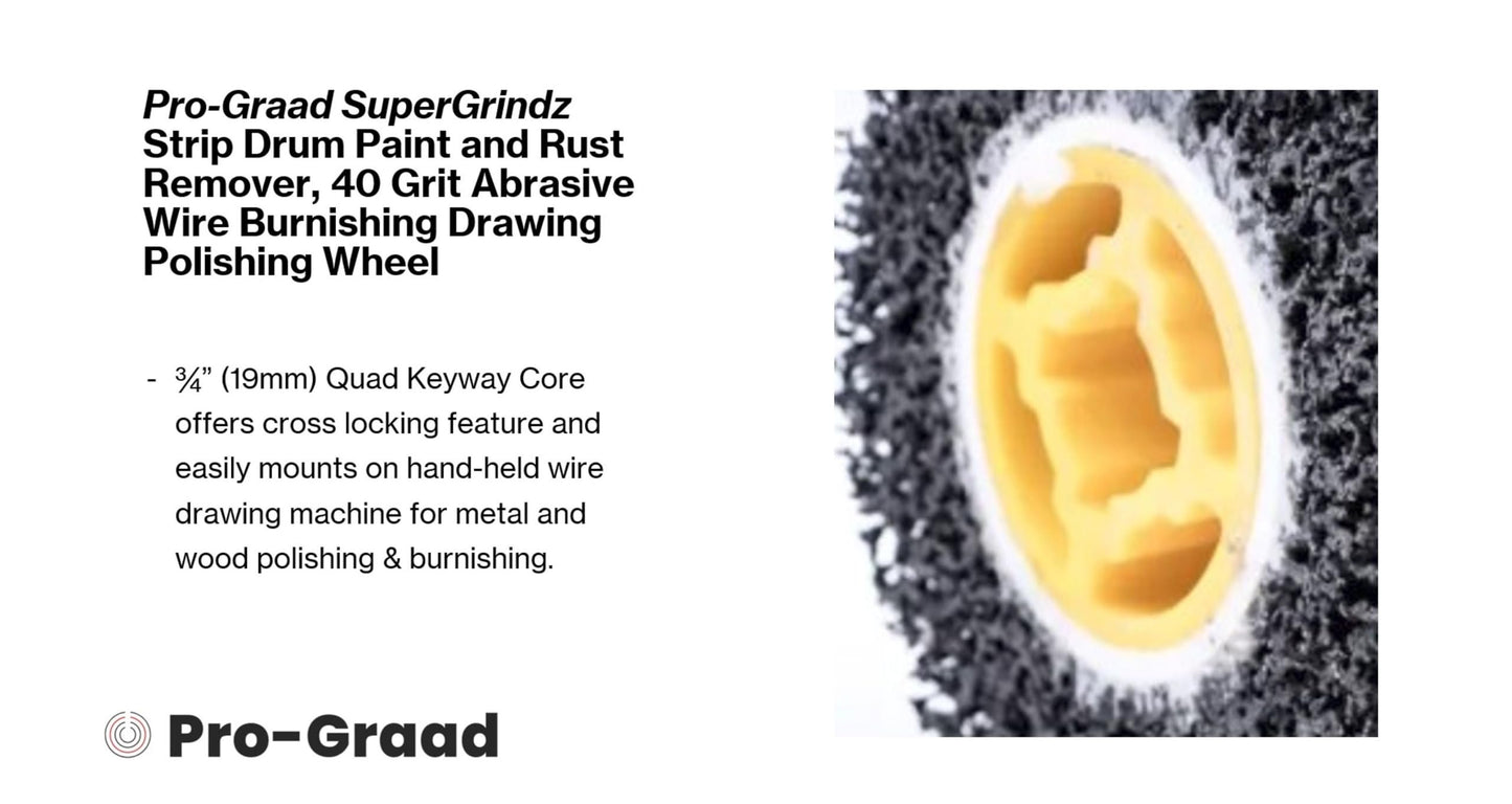 SuperGrindz Strip & Clean Abrasive Drum