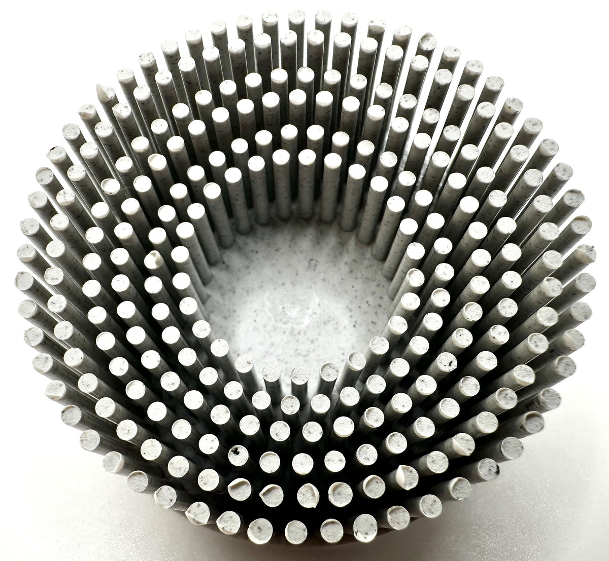 Pro-Graad 10 Pack 2" 120 Grit White R-Type Bristle Disc | Ceramic-Aluminum Oxide Abrasive Bristle Disc with Quick Change Roll Lock | Pack of 10 | White