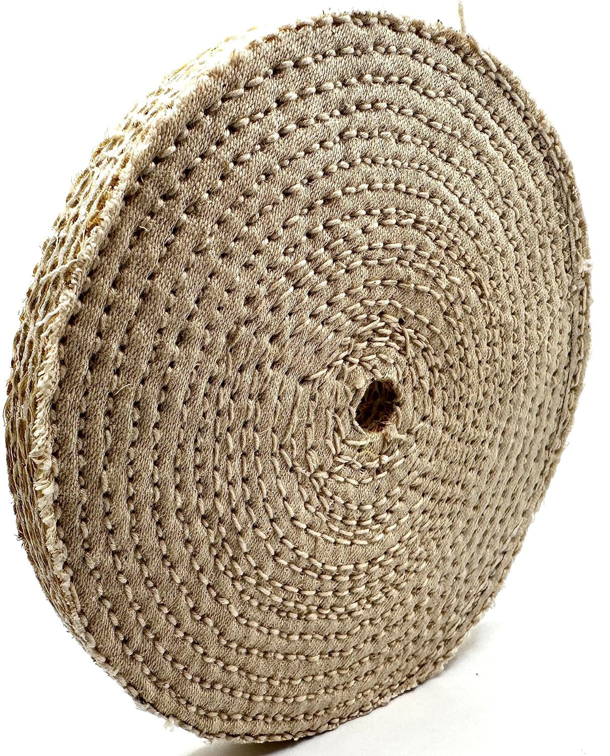 Pro-Graad 2 Pack 6" EOL Sisal Buffing Wheel, 6 inch x 11 Ply - 1/2 inch Thick x 1/2 inch Arbor Hole, Firm Sisal Spiral Sewn Buff for Bench Grinder, Ideal for Coarse Cut First Step Buffing – Pack of 2