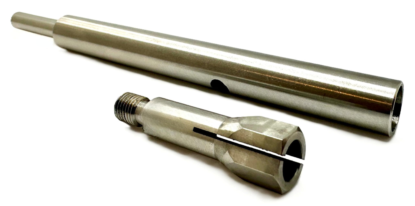 Pro-Graad 5.5" Long Reach Heavy Duty 1/4" Collet Extension Tool – Carbide Burr & Bit Holder for Die Grinder – Extended Reach for Engine Porting, Precision Grinding, Auto & Industrial Use